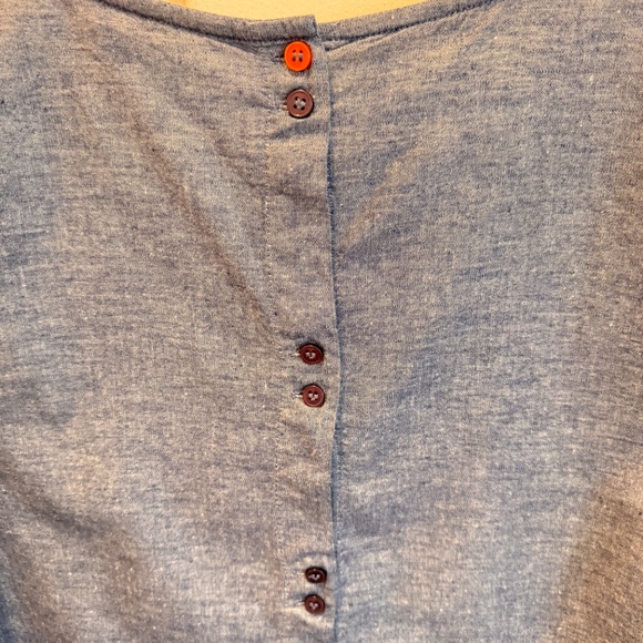 Woman's, Button Up Back, Blue Top, Size 16 - Picture 9 of 11